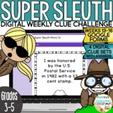 Super Sleuth DIGITAL Clue Challenge |Google Forms™ Weeks 1