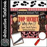 Interactive Notebook-Student Super Sleuth Writing Activities