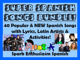 Super Spanish Songs Bundle for All Levels of Spanish classes