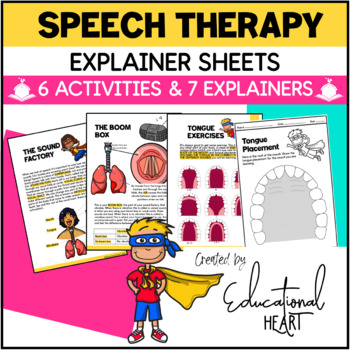 Preview of Super Speech Explainer Sheets