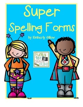 Preview of Super Spelling Forms
