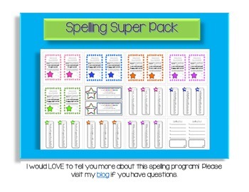 Preview of Super Spelling Pack- The Spelling Program You've Always Wanted