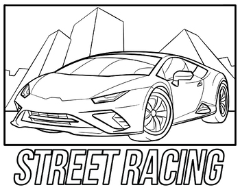 Super Sport Car Coloring Page / Book by SCWorkspace | TPT