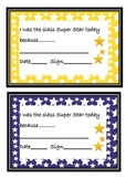 Super Star Certificates