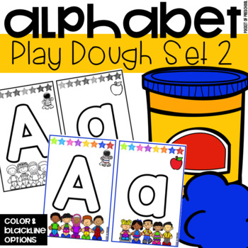Alphabet Playdough Mats Color – My Bored Toddler