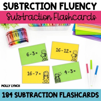 Preview of Subtraction Flashcards