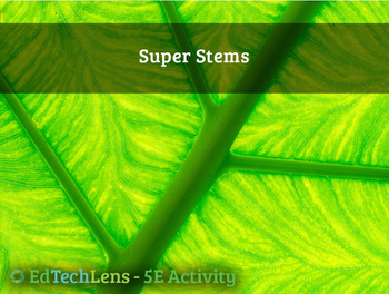 Preview of Super Stems Move Water - Plant Structure and Function - Home User Activity