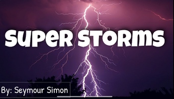 Preview of Super Storms HMH Journeys Focus Vocab Google Slides