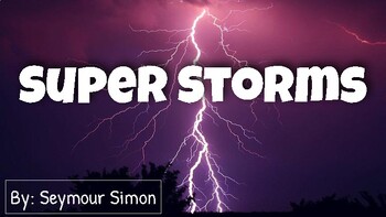 Preview of Super Storms HMH Journeys Focus Vocab Slideshow