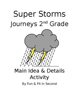 Preview of Super Storms Main Idea and Details Activity