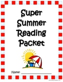Super Summer Reading Packet:  Bingo, Bookmarks, Reading Lo
