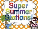 Super Summer Station Activities! {Math and Literacy Fun}