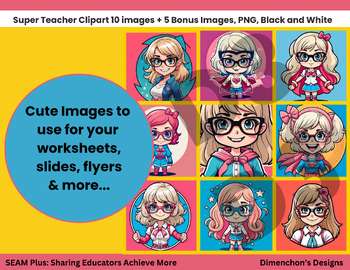 Preview of Super Teacher Clipart
