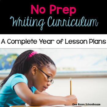 Preview of No Prep Writing Curriculum - Digital & Print