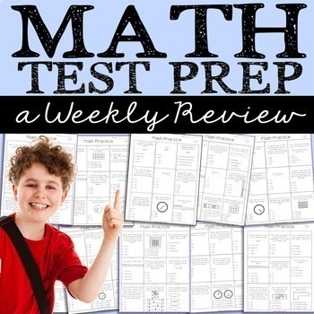 Preview of Math Test Prep | 3rd Grade | Multiple Choice Tests - Editable