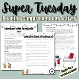 Super Tuesday Reading Comprehension Activity | Print and Digital