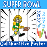 super bowl 2024 collaborative coloring Pages for: poster a