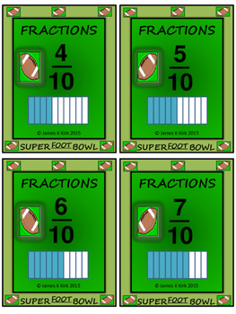 Super Bowl Maths - Fractions  Math fractions, Math, Math tasks