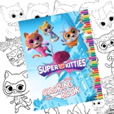 Super kitties coloring pages:Super kitties coloring book P