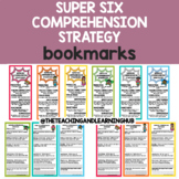 Super six reading comprehension strategies | bookmarks