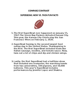 The Super Bowl: Then and Now