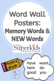 SuperKids Memory Words New Words Word Wall Display