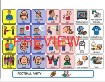 Preview of Autism visual support: Super bowl 2019