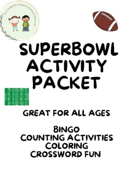 Preview of Superbowl Activity Packet
