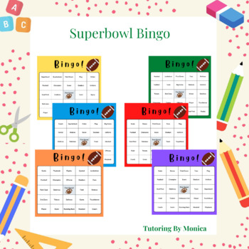 Preview of Superbowl Bingo