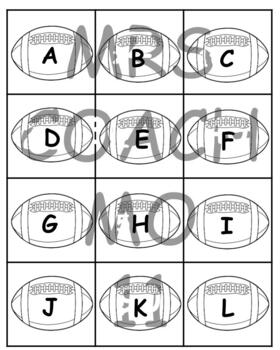 Preview of Superbowl Football ABC abc 1-100 Flashcards