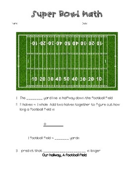 Preview of Superbowl Math! Measuring