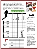 Superbowl Party 2024 - Critical Thinking Grid Logic Puzzle