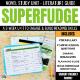 Superfudge Novel Study Comprehension & Vocabulary for the 