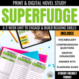 Superfudge Novel Study Book Guide with Comprehension Activ