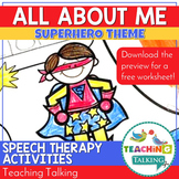 Back to School All About Me Superhero Poster and Interacti
