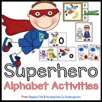 Preview of Superhero Activities for Letters and Sounds