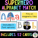 Superhero Alphabet Letter Match Activity -  Literacy Centr