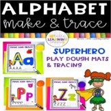 Superhero Alphabet Make and Trace Play Dough Mats | DOLLAR DEALS 