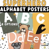 Superhero Alphabet Posters | Superhero Classroom Decor