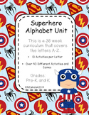 Superhero Alphabet Unit (36 weeks, 40+ games/activities) L
