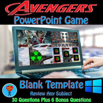 Preview of Superhero (Avengers) PowerPoint Game