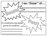Superhero Back to School Activity - Get to Know You