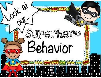 Superhero Behavior Chart