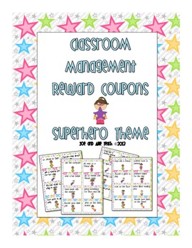 Preview of Superhero Behavior Coupons - Positive Reinforcement Rewards and Star Charts