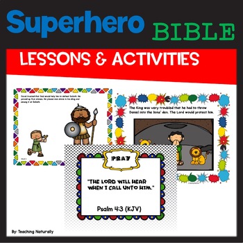 Superhero Bible Lesson by Teaching Naturally | Teachers Pay Teachers