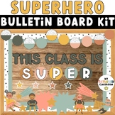 Superhero Black and White Bulletin Board Kit or Door Decor