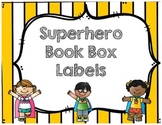 Superhero Book Box Labels