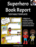 Superhero Book Report 1 (Editable)- Online Learning, Googl