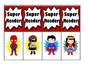 superhero bookmarks by library learning mom teachers pay teachers