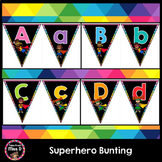 Superhero Letter and Number Bunting